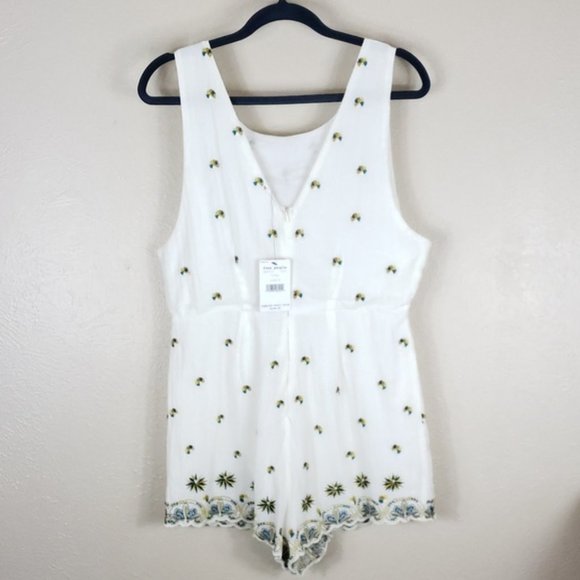 Free People Floral Embroidered Romper - Picture 5 of 6